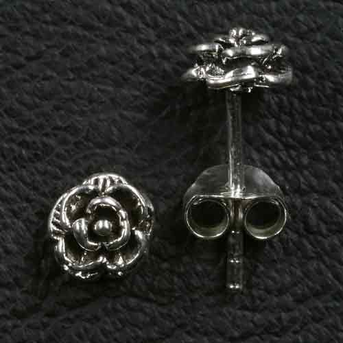 Rose Ohrstecker 925 Silber