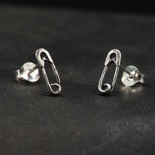 Sicherheitsnadel Schmuck Ohrstecker Silber Ohrschmuck 925 Sterlingsilber