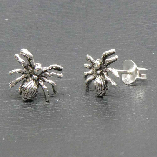 Spinne Ohrstecker Ohrring Silber