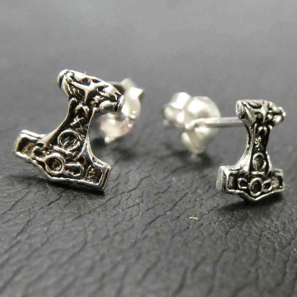 Thorshammer Ohrring Silber