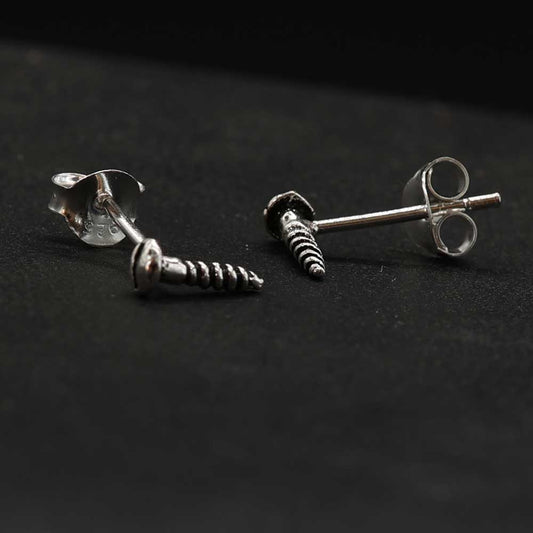Schraube Ohrstecker 925 Silber Ohrschmuck witziges Werkzeug Handwerker
