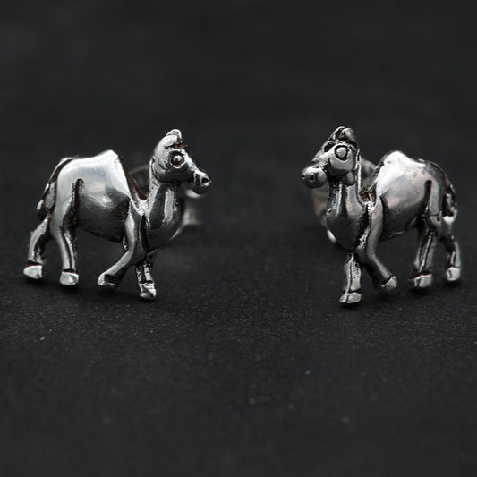 Kamel Ohrstecker 925 Silber Ohrring ausgefallener Ohrschmuck