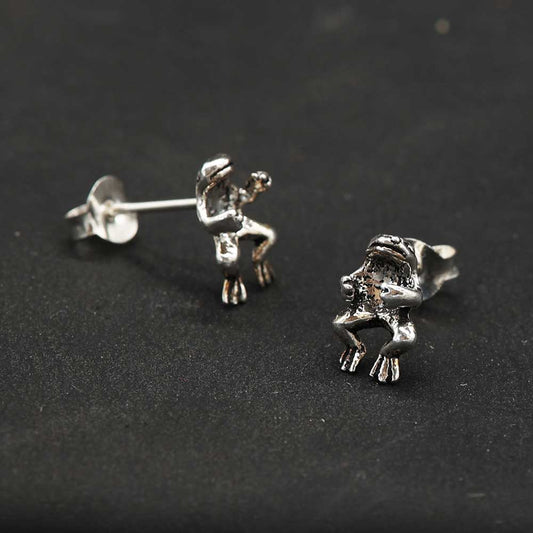 Frosch Ohrstecker 925 Silber Ohrringe Tiere