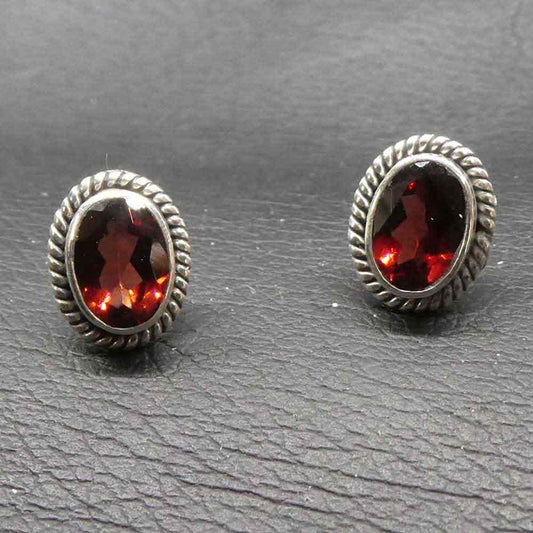 Granat Ohrschmuck 925 Silber echte Edelsteine Ohrschmuck Frauen