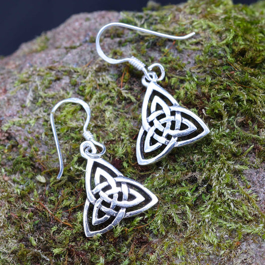 Keltische Hänger Ohrschmuck Silber