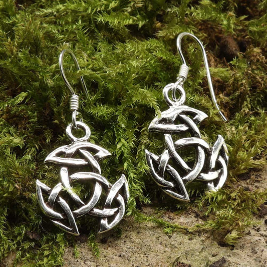 Kelten Ohrschmuck Ohrringe Silber 925 offene Dreifalt
