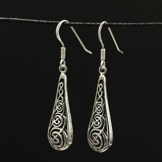 Ohrhänger Keltischer Knoten Ohrringe Ohrschmuck 925 Silber Mittelalter Schmuck