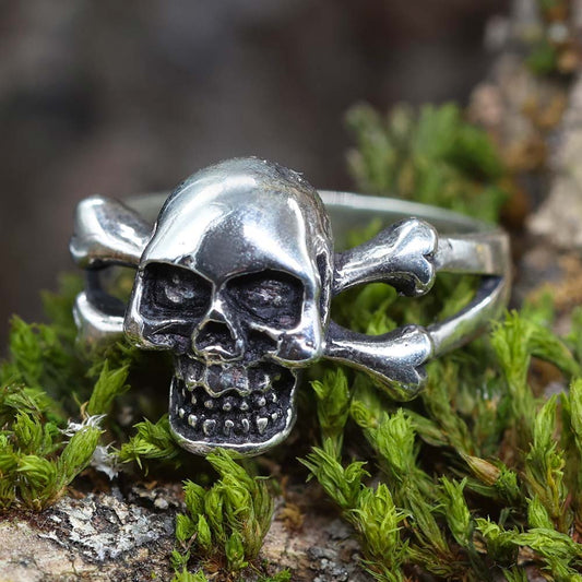 Totenkopf Ring Silber damen herren gothic schmuck