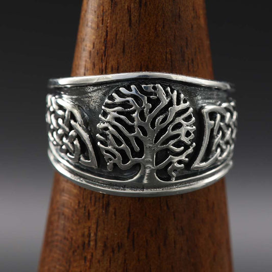Keltischer Lebensbaum Ring 925 Silber Schmuck Damen Herren