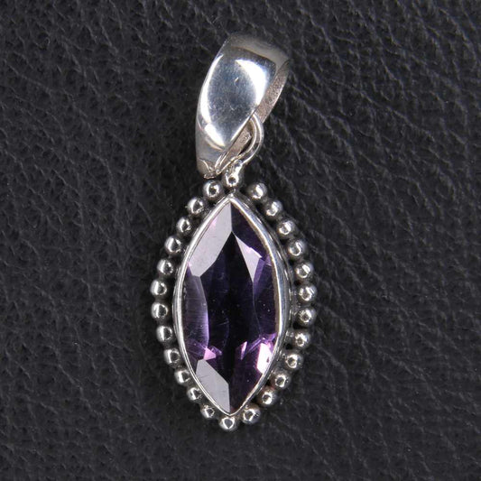 edler Amethyst Steinschmuck Silber