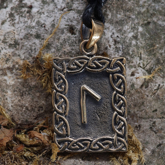 Magischer Schmuck Anhänger Rune Schutz Laguz