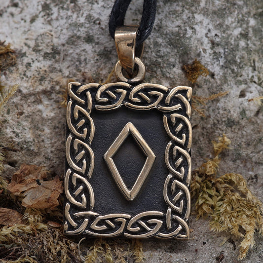 Magischer Schmuck Anhänger Rune Schutz Ingwaz