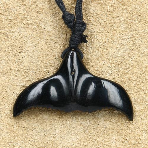 Wal Fluke Kette Schmuck Horn  Knochen